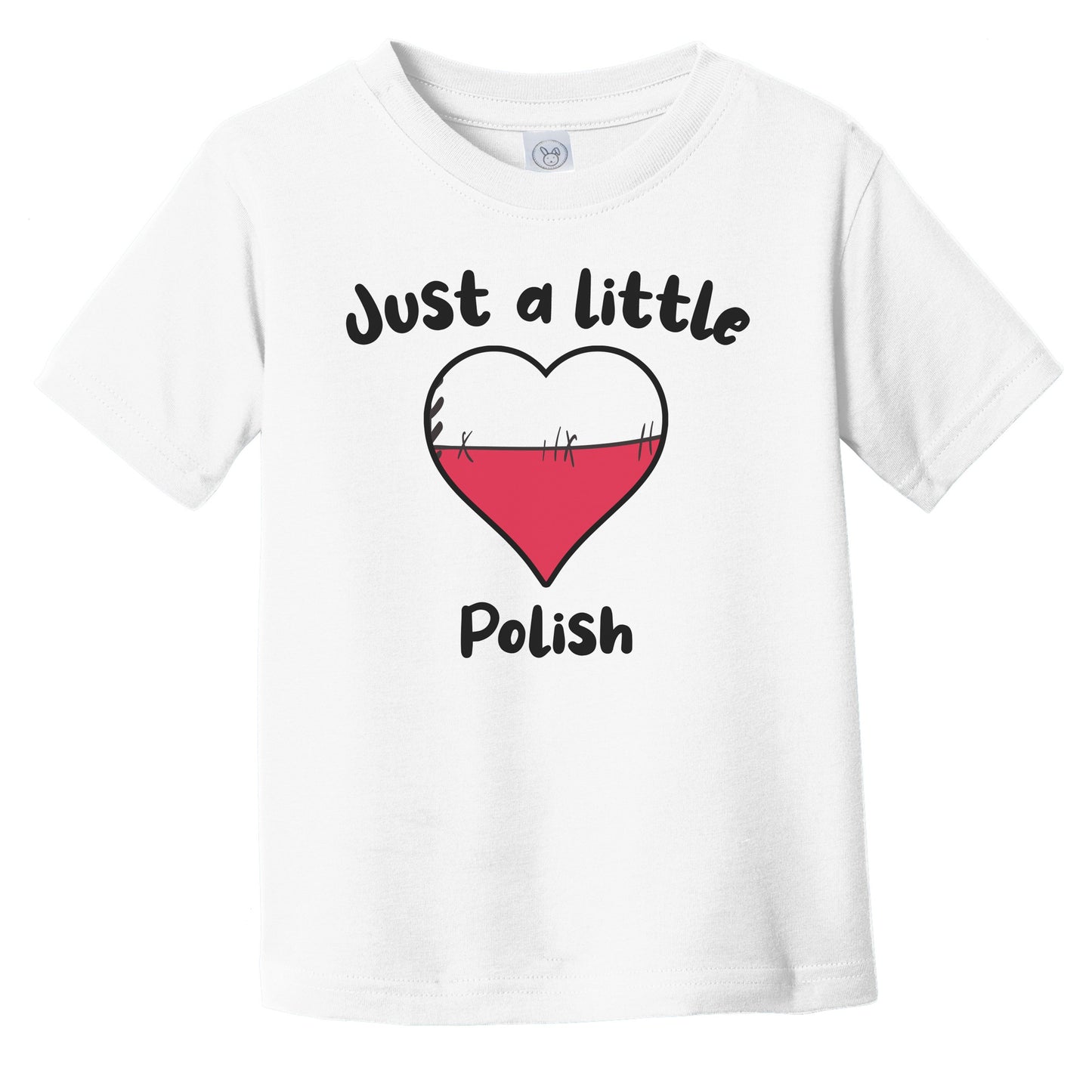 Just A Little Polish Cute Poland Flag Heart Infant Toddler T-Shirt