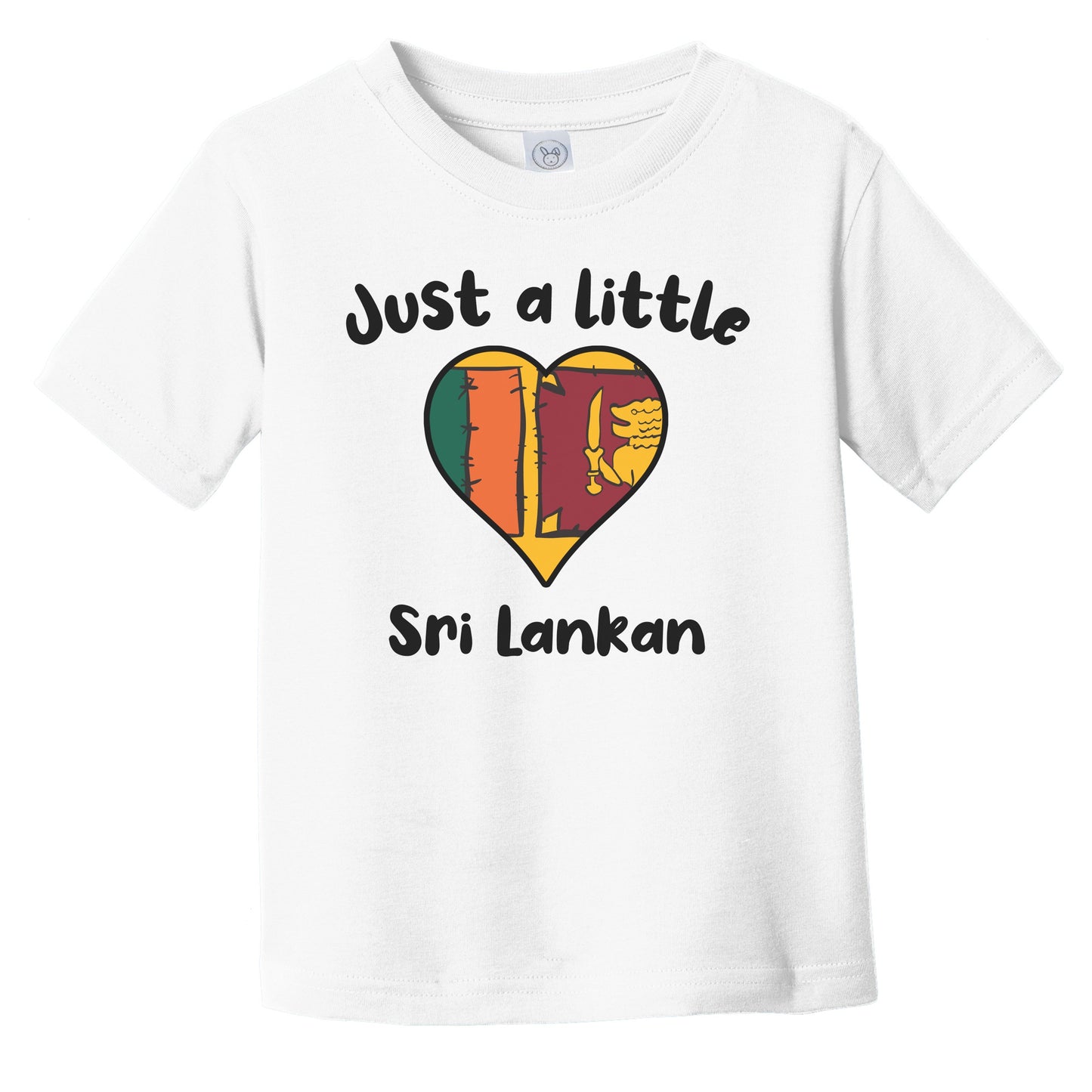 Just A Little Sri Lankan Cute Sri Lanka Flag Heart Infant Toddler T-Shirt