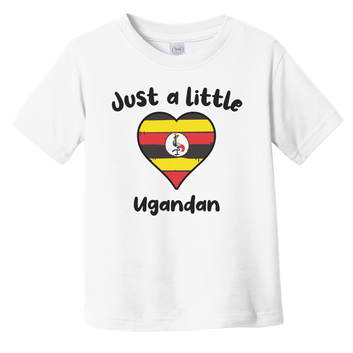 Just A Little Ugandan Cute Uganda Flag Heart Infant Toddler T-Shirt