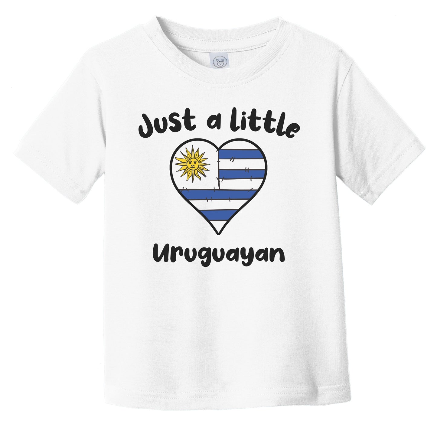 Just A Little Uruguayan Cute Uruguay Flag Heart Infant Toddler T-Shirt