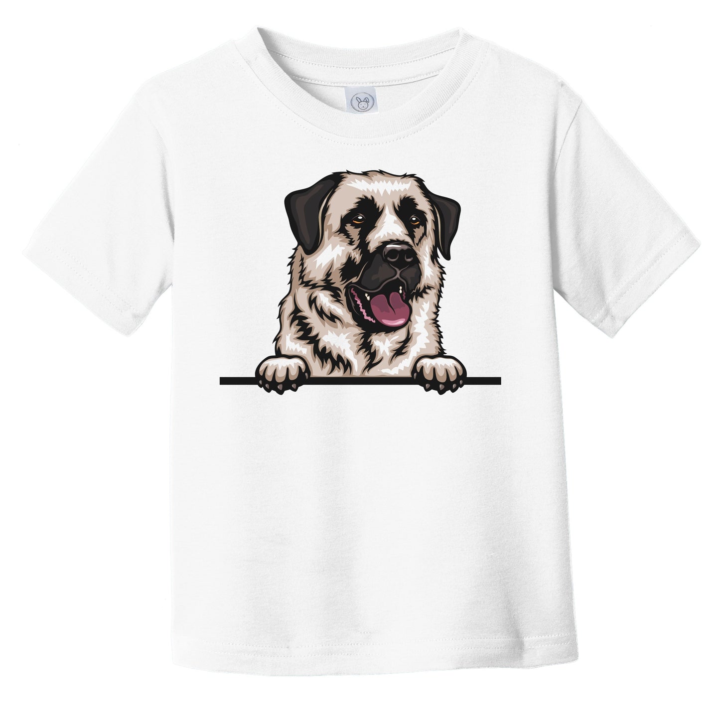 Anatolian Shepherd Dog Dog Breed Popping Up Cute Infant Toddler T-Shirt