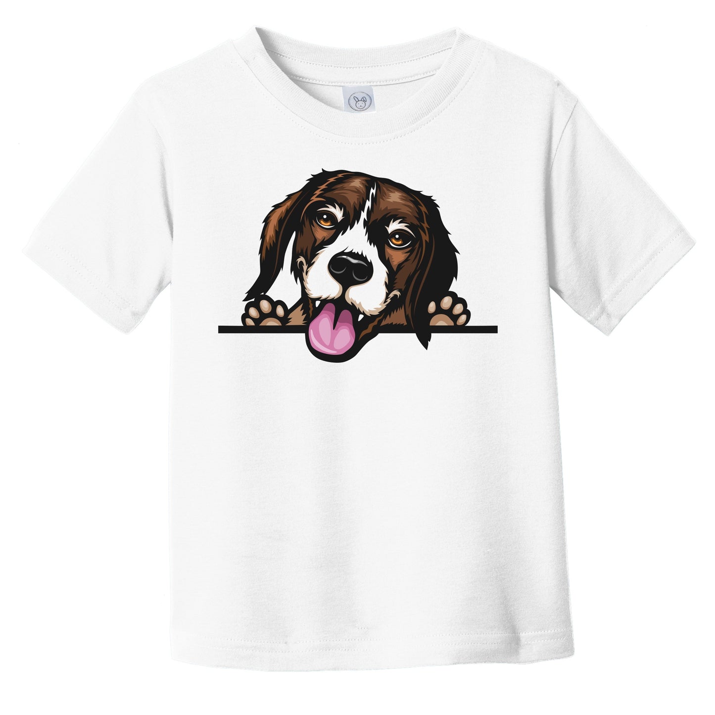 Beagle Dog Breed Popping Up Cute Infant Toddler T-Shirt