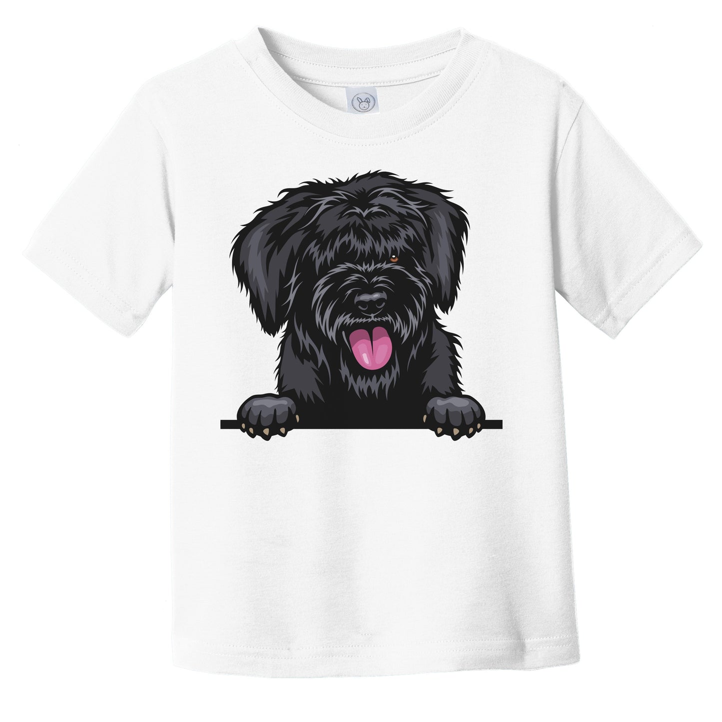 Bouvier des Flandres Dog Breed Popping Up Cute Infant Toddler T-Shirt
