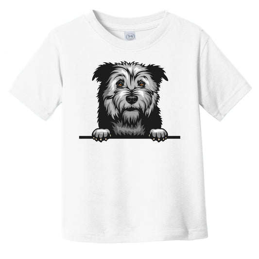 Glen of Imaal Terrier Dog Breed Popping Up Cute Infant Toddler T-Shirt