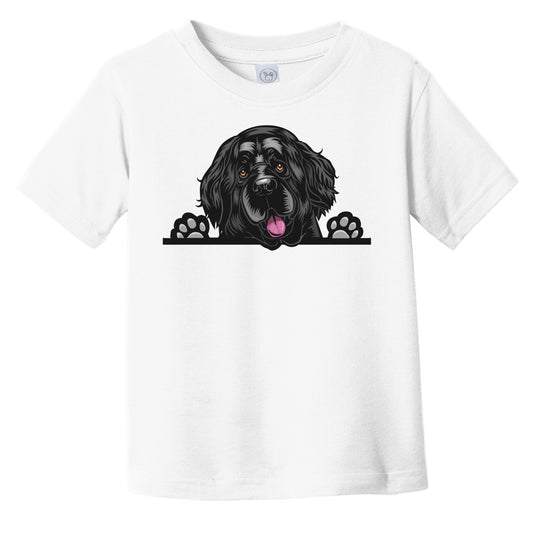 Newfoundland Dog Breed Popping Up Cute Infant Toddler T-Shirt