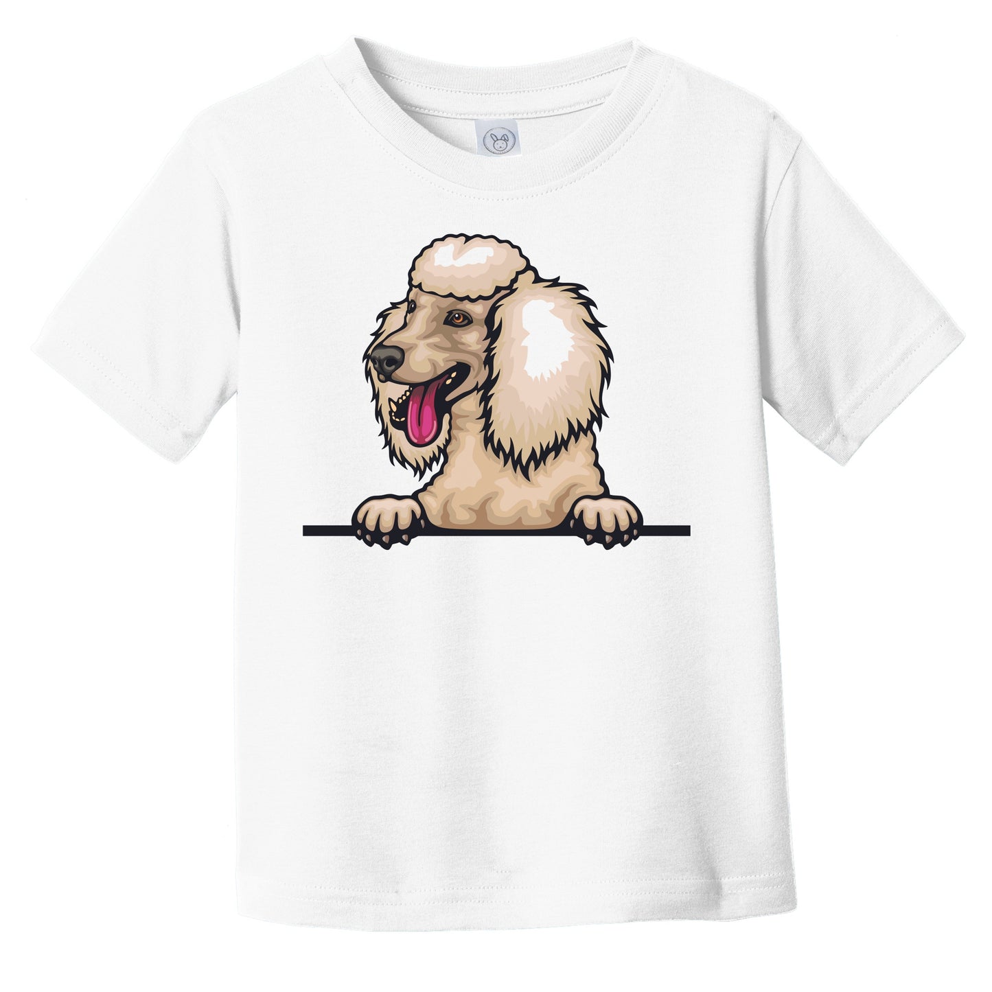 Poodle Dog Breed Popping Up Cute Infant Toddler T-Shirt v4