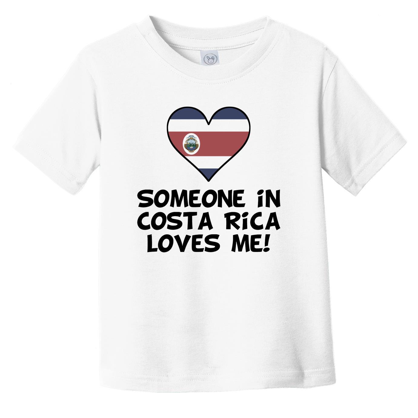 Someone In Costa Rica Loves Me Costa Rican Flag Heart Infant Toddler T-Shirt