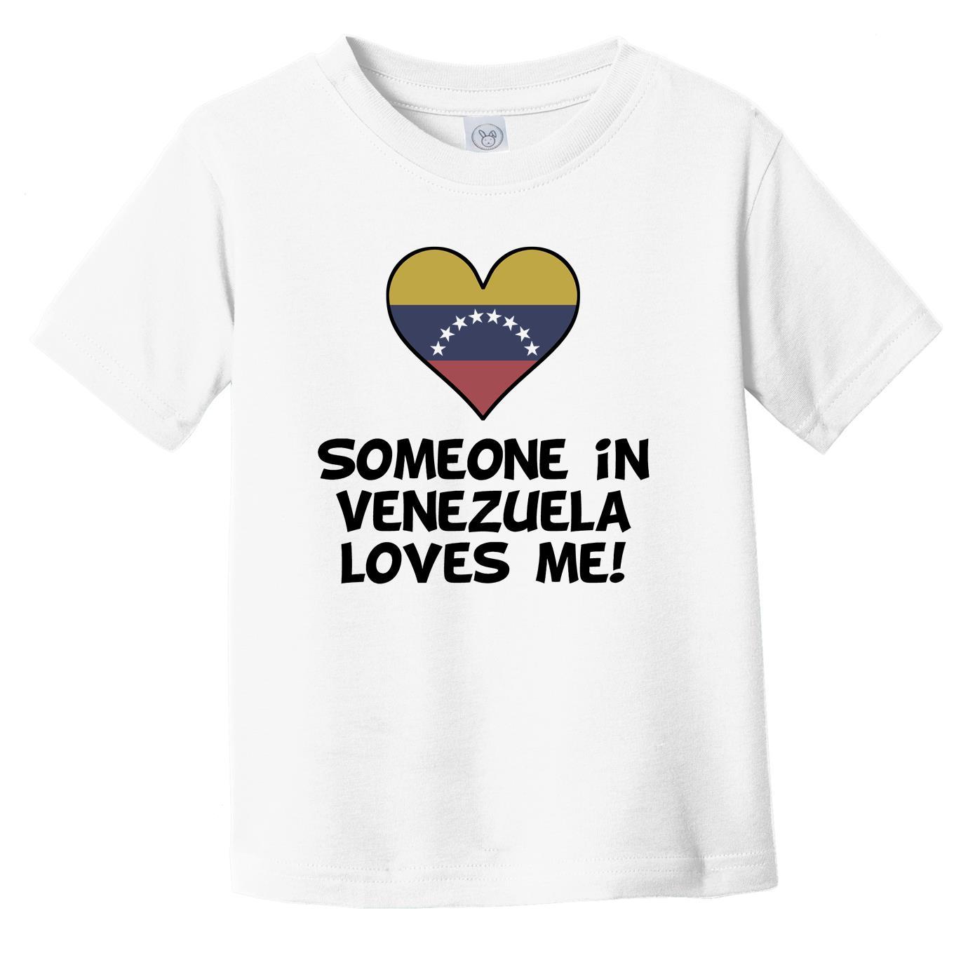 Someone In Venezuela Loves Me Venezuelan Flag Heart Infant Toddler T-Shirt