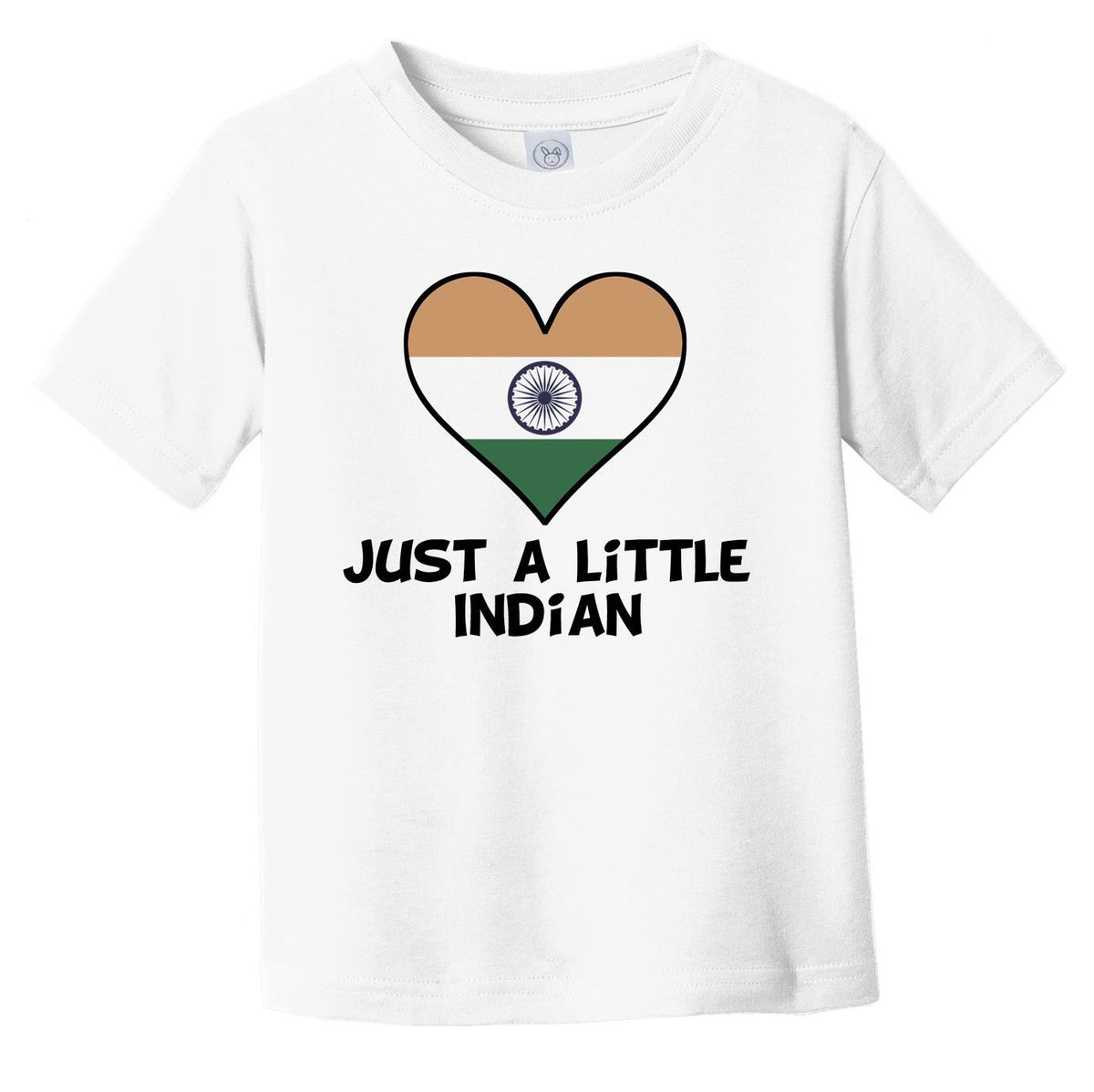 Just A Little Indian T-Shirt - Funny India Flag Infant Toddler Shirt