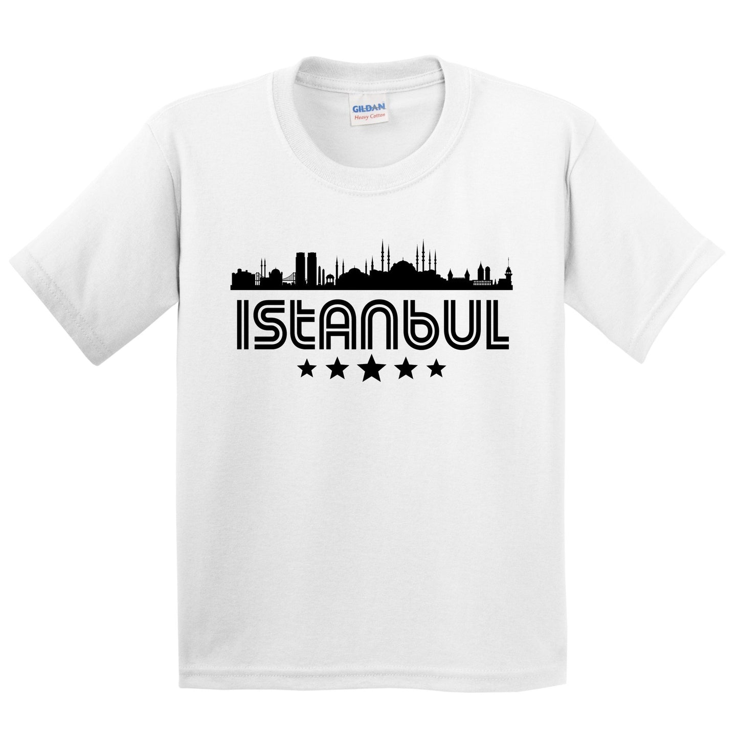 Istanbul Turkey Skyline Retro Style Kids T-Shirt
