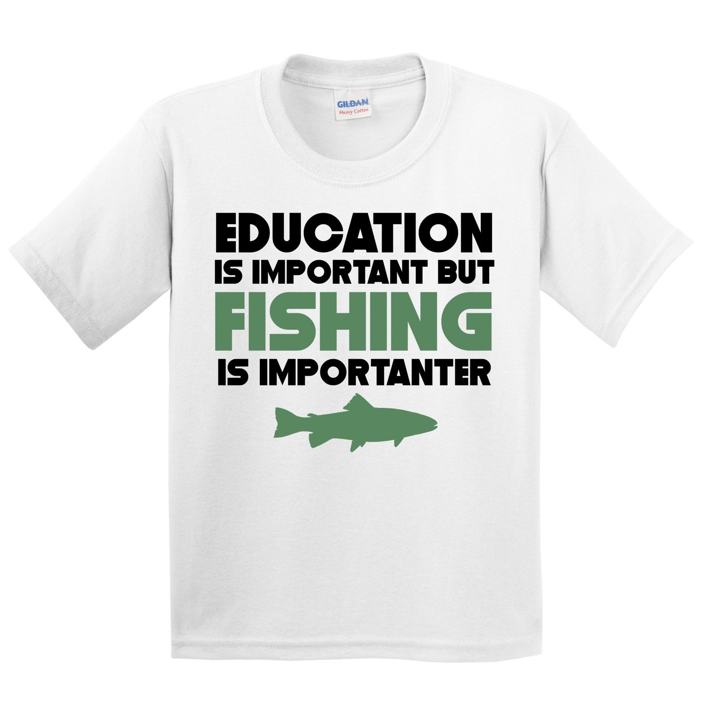 Education Is Important But Fishing Is Importanter Funny T-Shirt