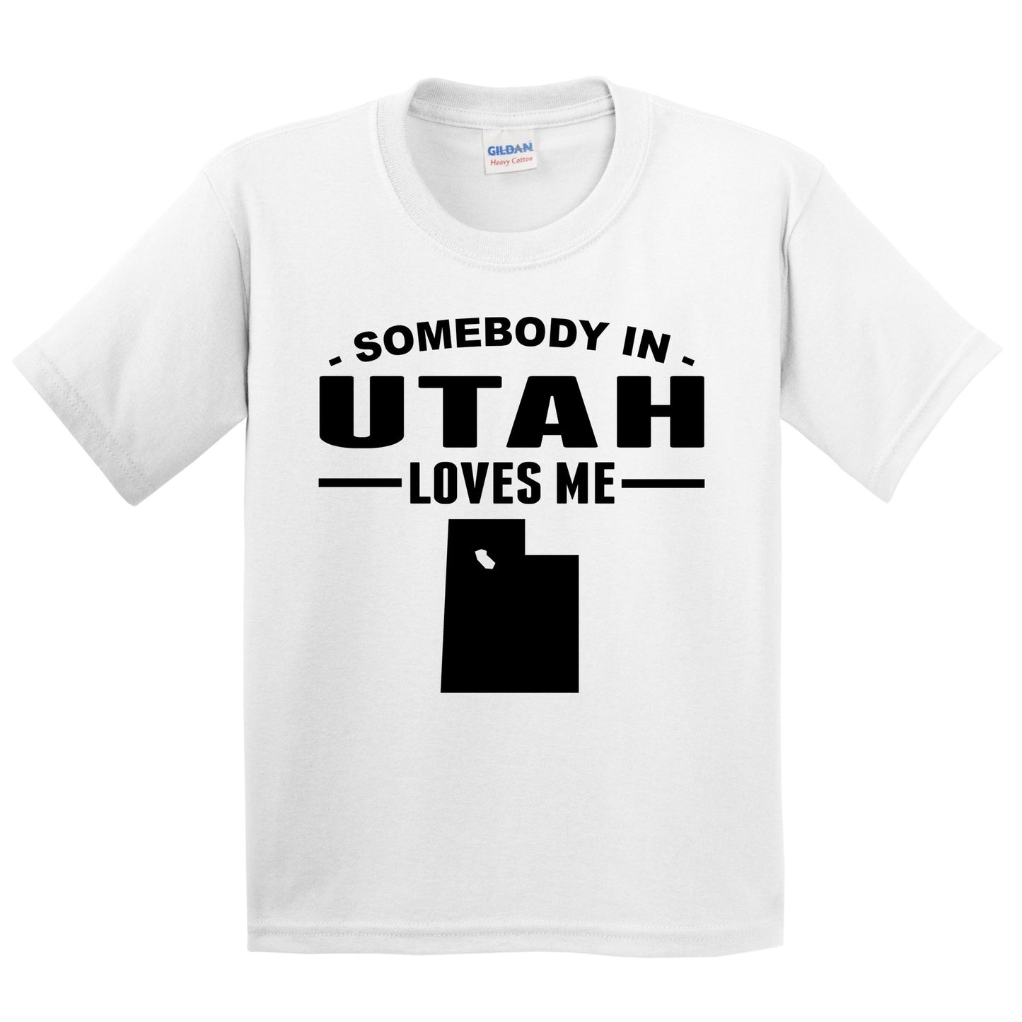 Somebody In Utah Loves Me Kids T-Shirt - Utah Youth Shirt