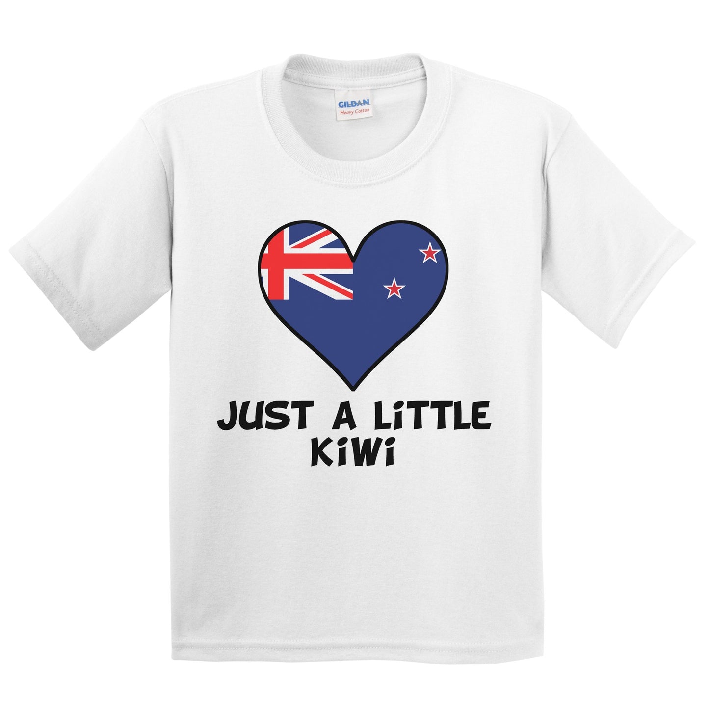 Just A Little Kiwi T-Shirt - Funny New Zealand Flag Kids Youth Shirt