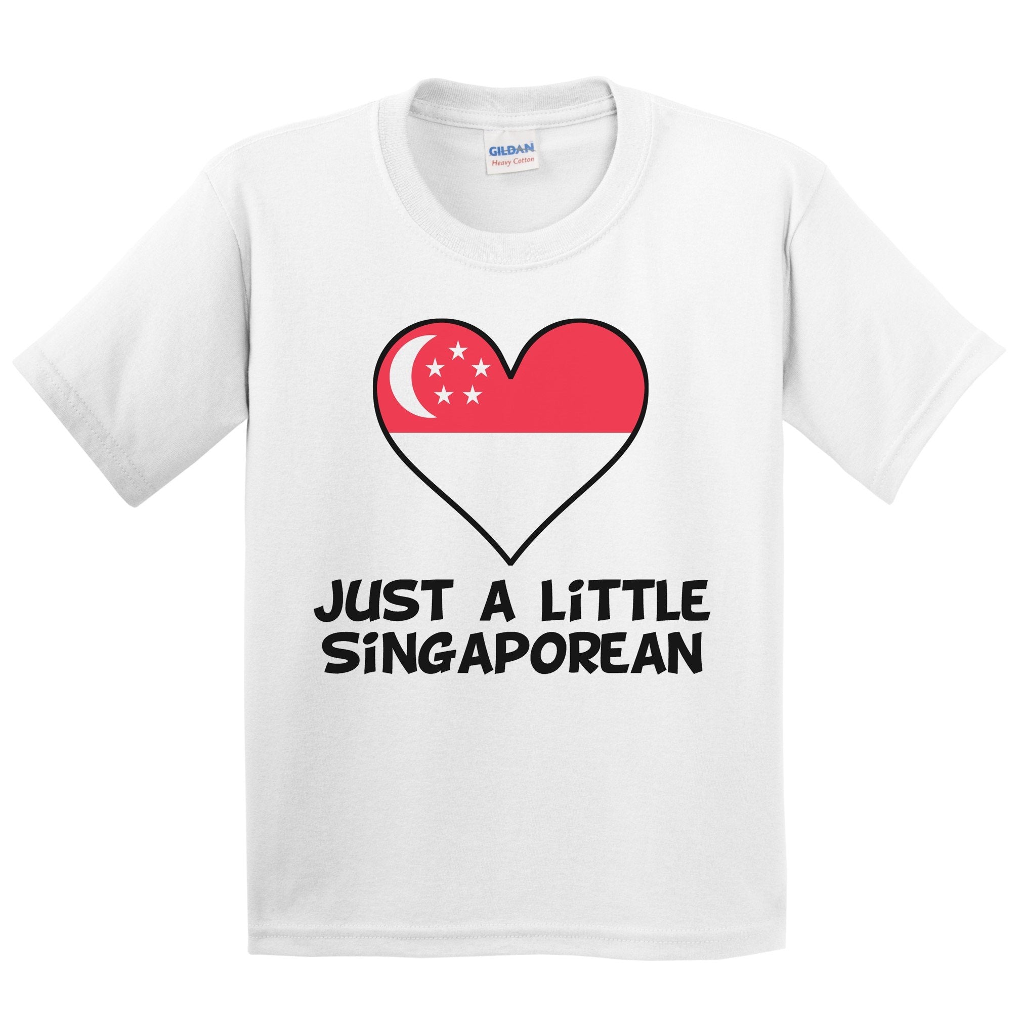 Just A Little Singaporean T Shirt Funny Singapore Flag Kids