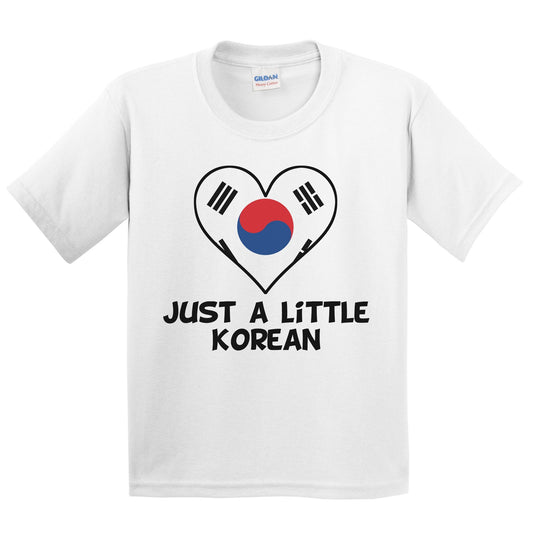 Just A Little Korean T-Shirt - Funny South Korea Flag Kids Youth Shirt
