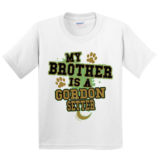 My Brother Is A Gordon Setter Funny Dog Kids Youth T-Shirt