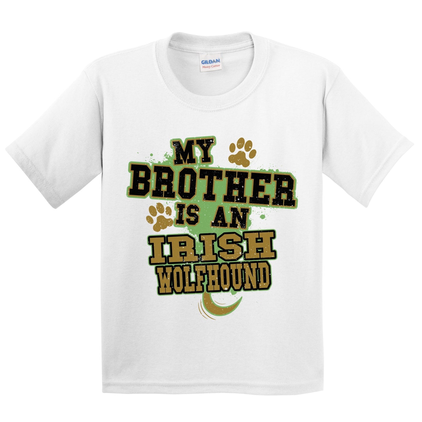 My Brother Is An Irish Wolfhound Funny Dog Kids Youth T-Shirt