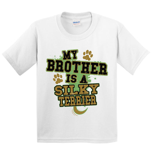 My Brother Is A Silky Terrier Funny Dog Kids Youth T-Shirt