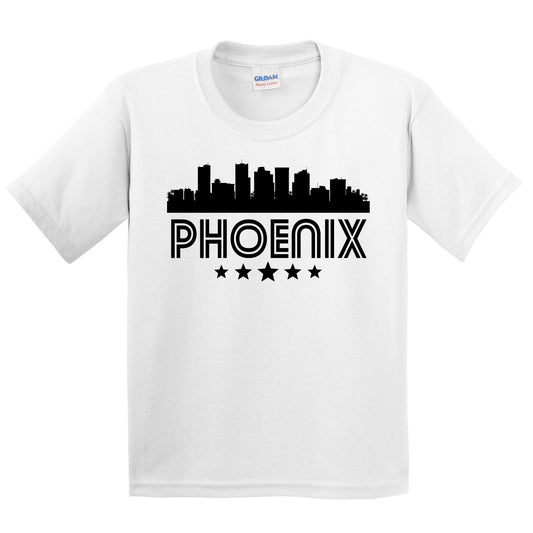 Phoenix Arizona Skyline Retro Style Kids T-Shirt