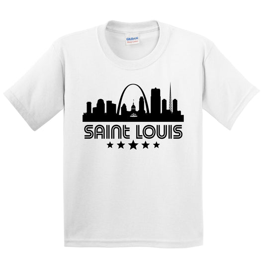 Saint Louis Missouri Skyline Retro Style Kids T-Shirt