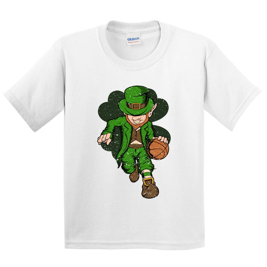 Basketball Player Leprechaun St. Patrick's Day Basketball Youth T-Shirt