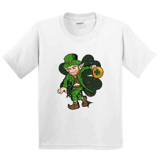 Bowler Leprechaun St. Patrick's Day Bowling Youth T-Shirt
