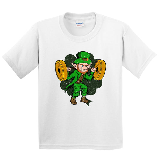Weightlifter Leprechaun St. Patrick's Day Weightlifting Youth T-Shirt