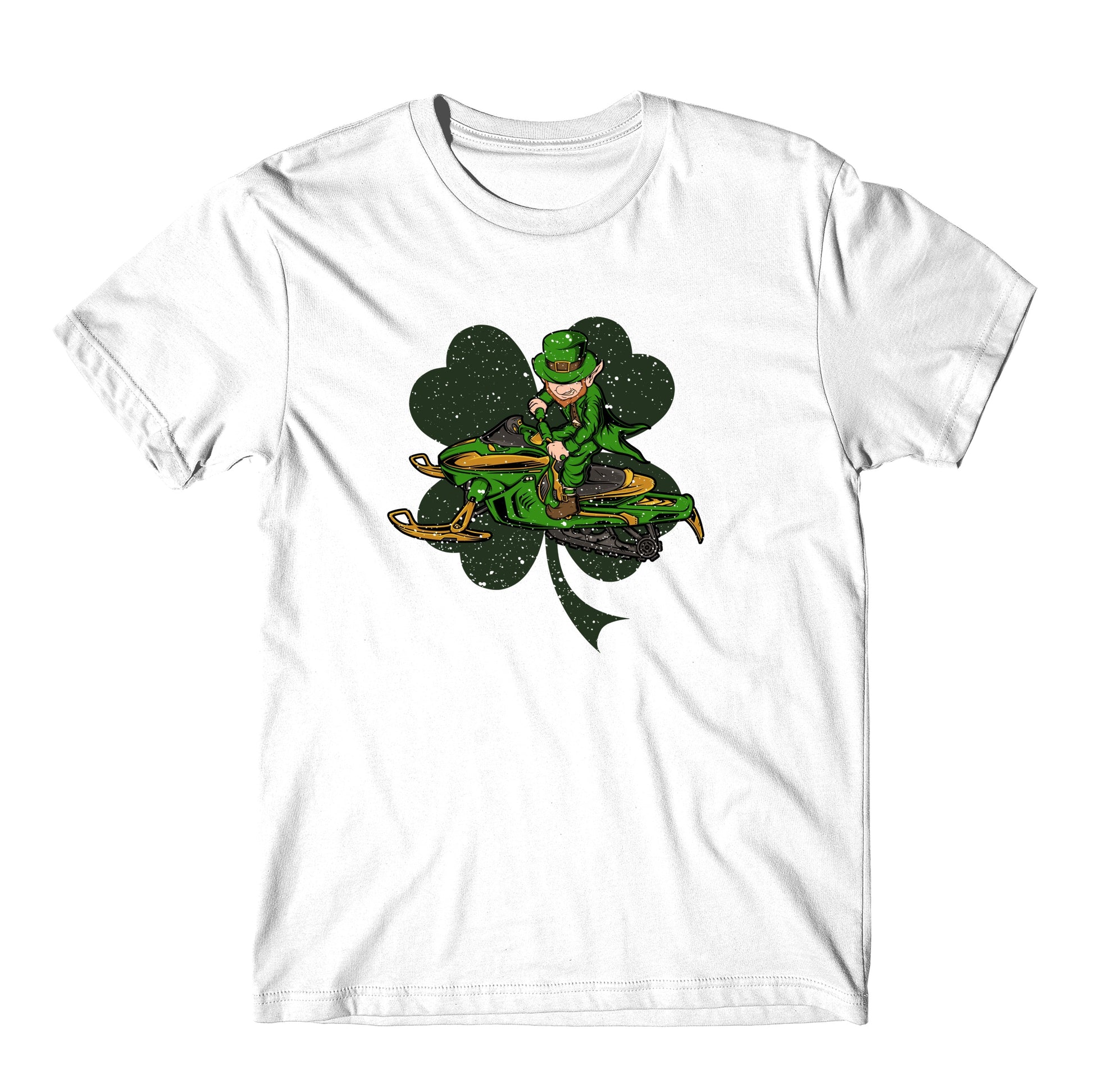 Snowmobiler Leprechaun St. Patrick's Day Snowmobiling T-Shirt