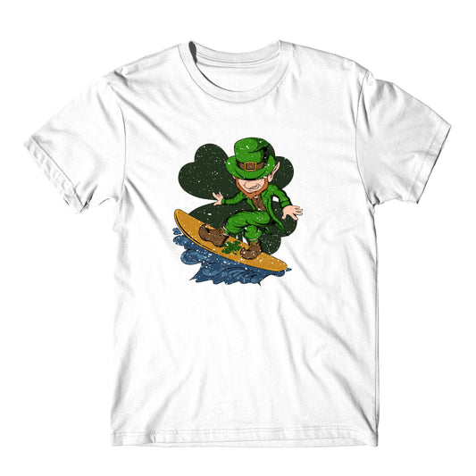 Surfer Leprechaun St. Patrick's Day Surfing T-Shirt