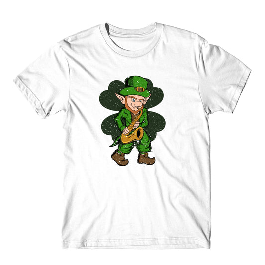 Sax Player Leprechaun St. Patrick's Day Saxophone T-Shirt