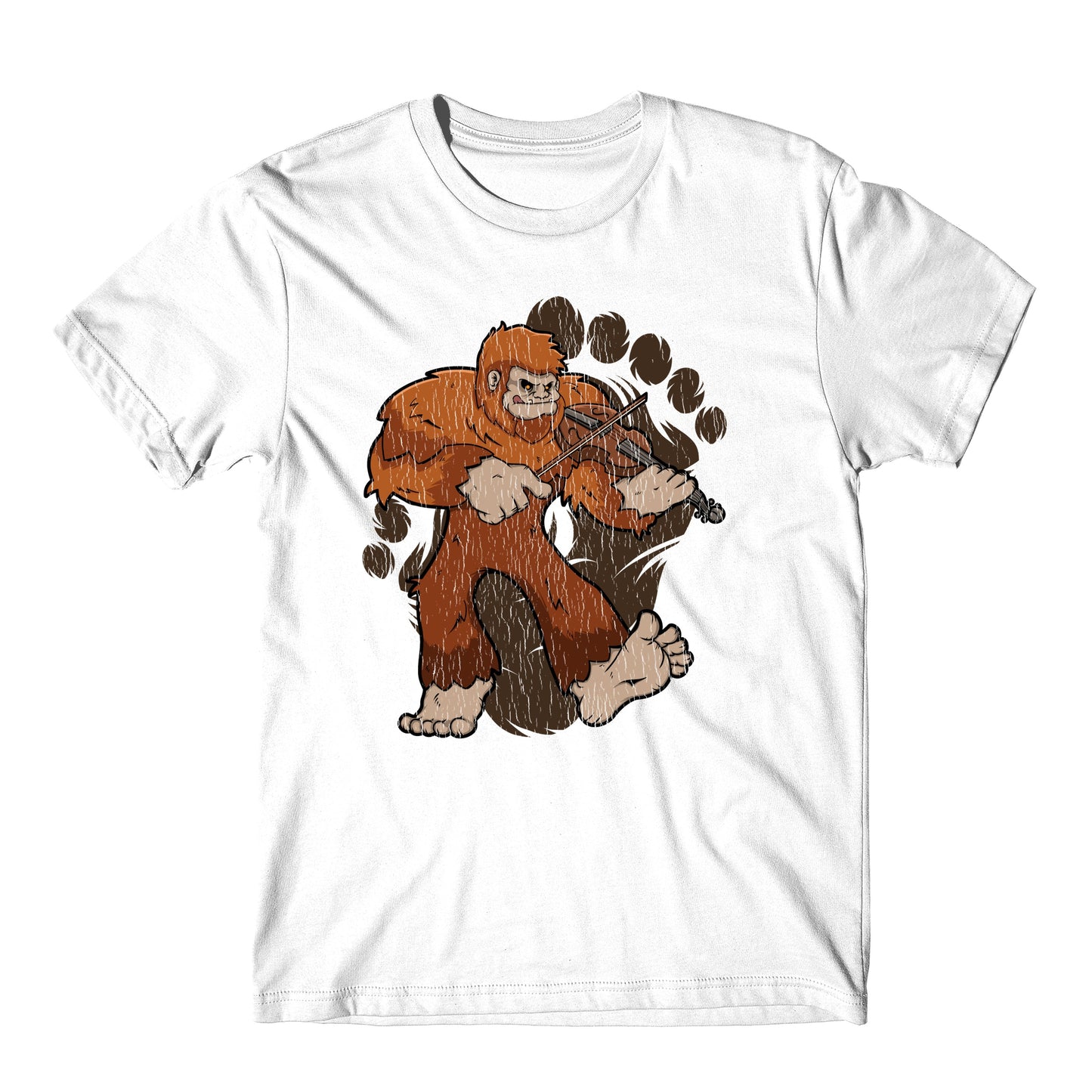 Bigfoot Violin Shirt - Sasquatch Playing Violin T-Shirt