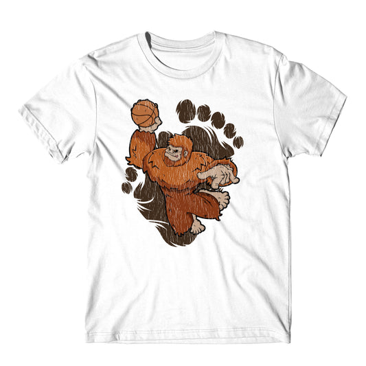 Bigfoot Basketball Shirt - Sasquatch Dunking T-Shirt