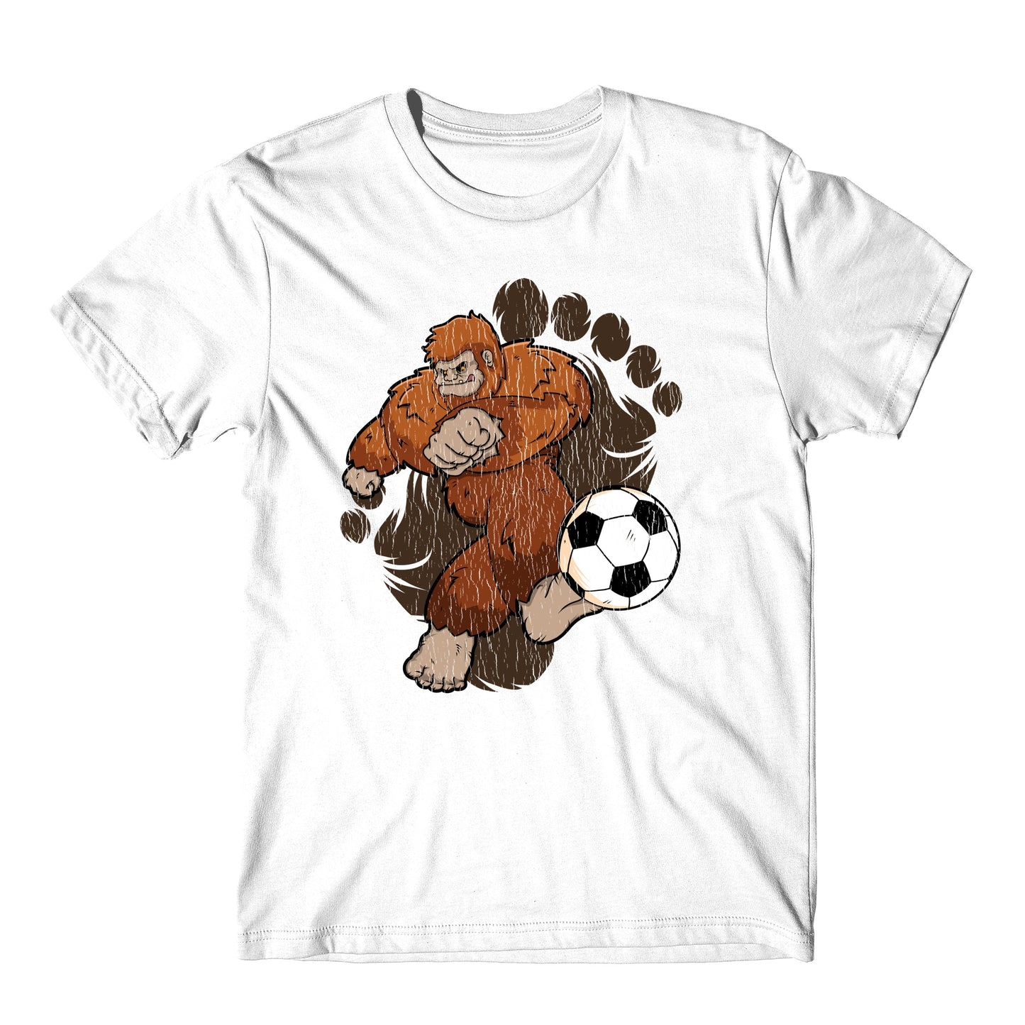 Bigfoot Soccer Shirt - Sasquatch Kicking Soccer Ball T-Shirt