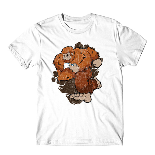 Bigfoot Rugby Shirt - Sasquatch Playing Rugby T-Shirt
