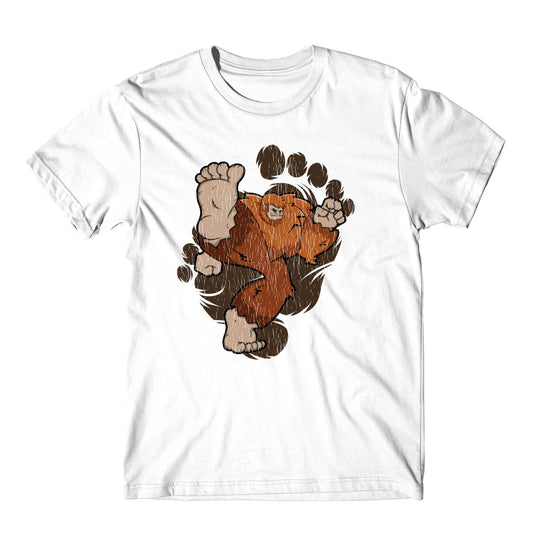 Bigfoot Karate Shirt - Sasquatch Kicking T-Shirt