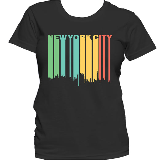 Retro 1970's Style New York City Skyline Women's T-Shirt