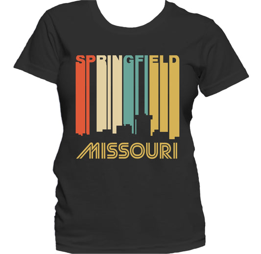 Retro 1970's Style Springfield Missouri Skyline Women's T-Shirt