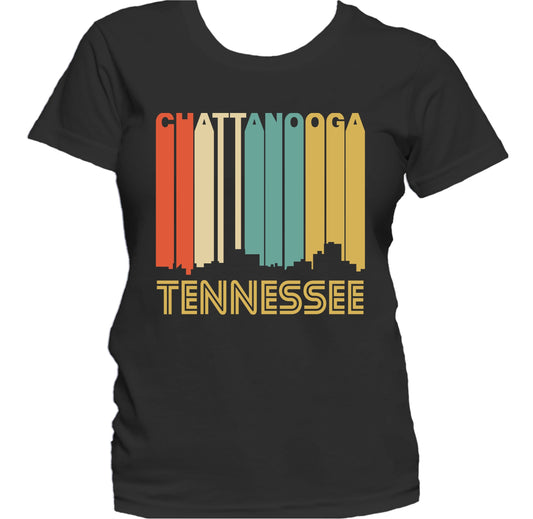 Retro 1970's Style Chattanooga Tennessee Skyline Women's T-Shirt