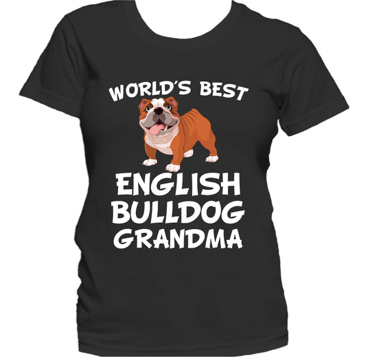 World's Best English Bulldog Grandma Dog Owner Women's T-Shirt