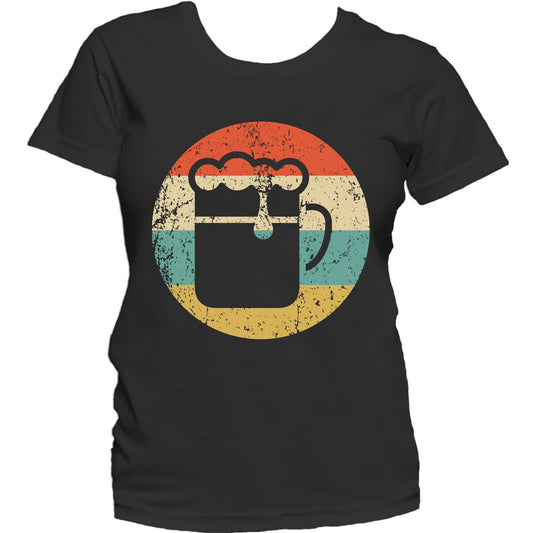 Craft Beer Drinker Shirt - Retro Beer Glass Women's T-Shirt