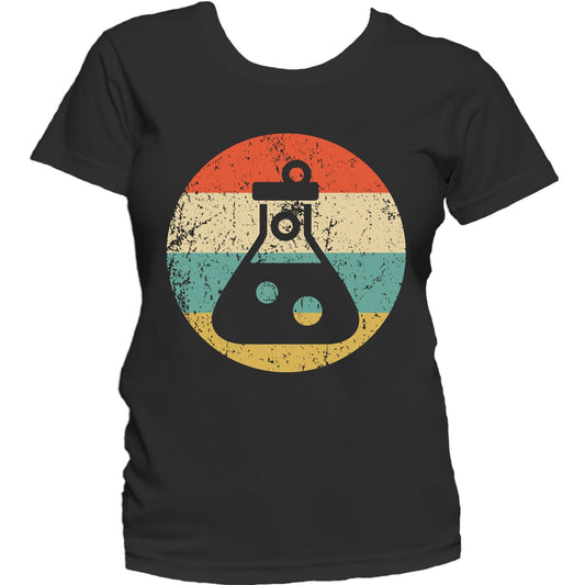 Chemist Scientist Shirt - Retro Test Tube Flask Women's T-Shirt