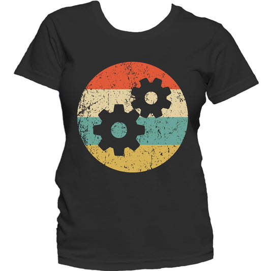 Engineer Shirt - Vintage Retro Gears Women's T-Shirt