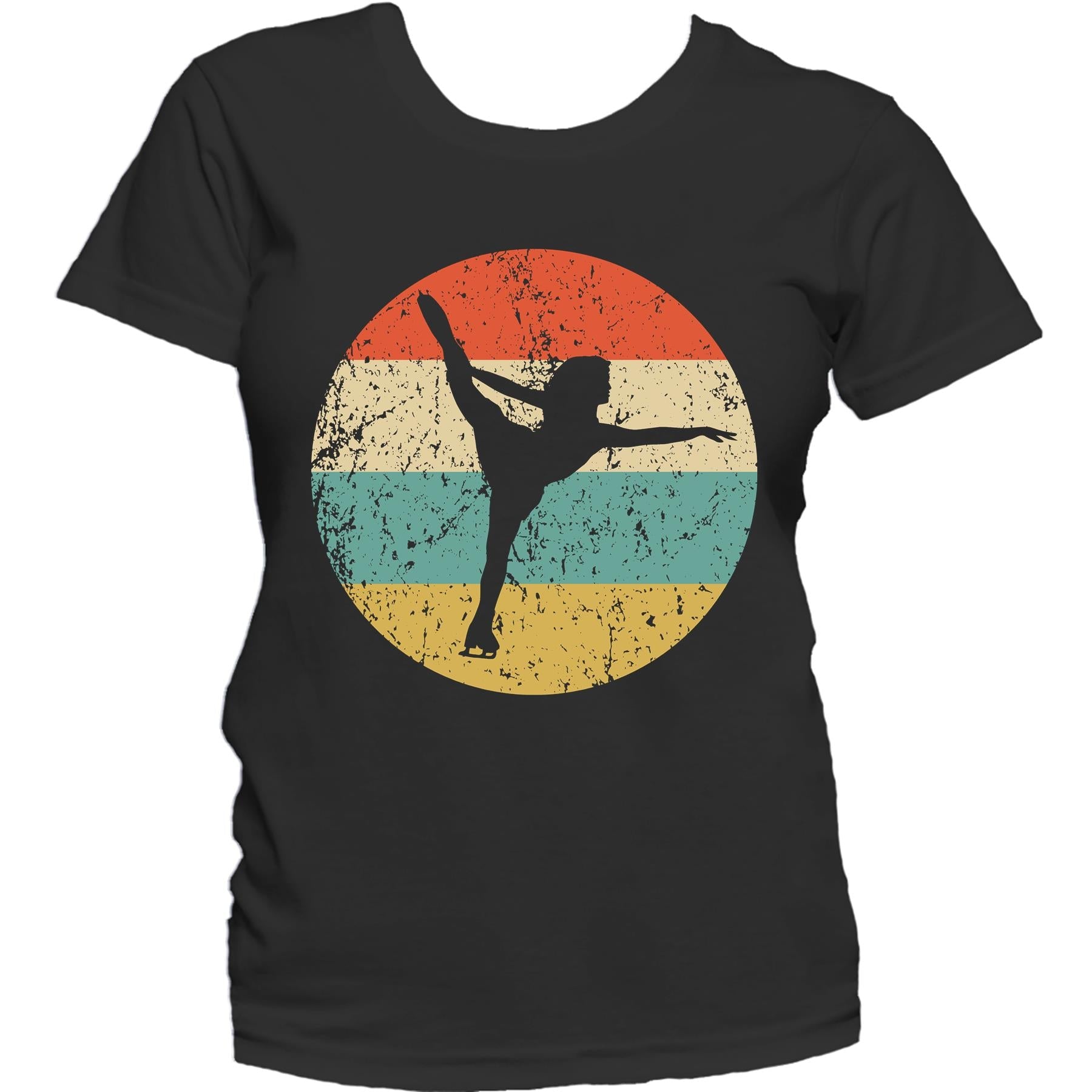 Figure Skating Shirt - Vintage Retro Figure Skater Women's T-Shirt
