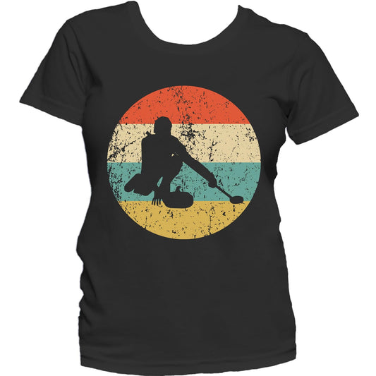 Curling Shirt - Vintage Retro Curler Women's T-Shirt