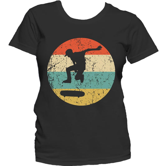 Skateboarding Shirt - Vintage Retro Skateboarder Women's T-Shirt