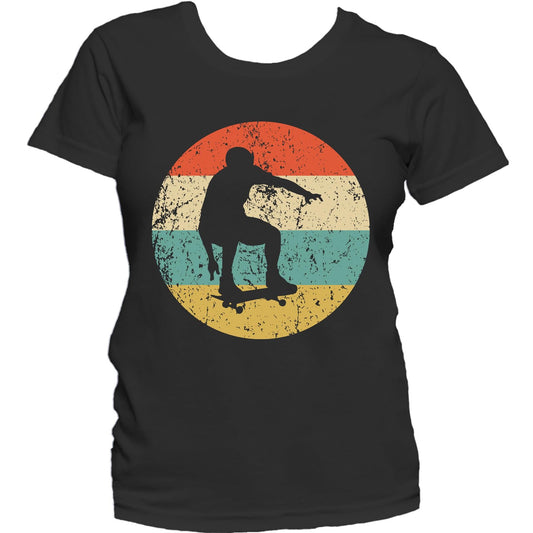 Skateboarding Shirt - Vintage Retro Skateboarder Women's T-Shirt