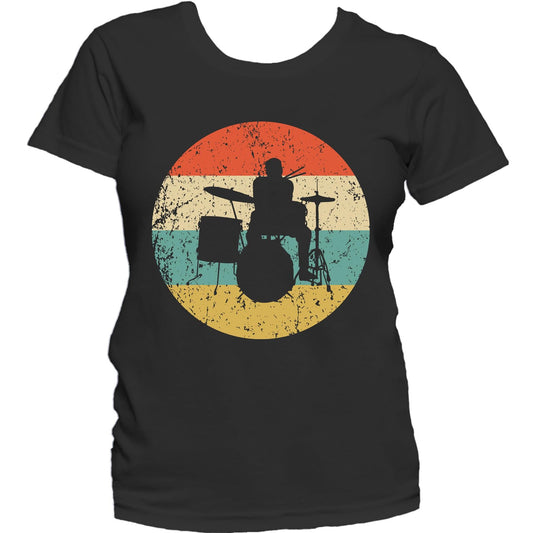 Drums Shirt - Vintage Retro Music Women's T-Shirt