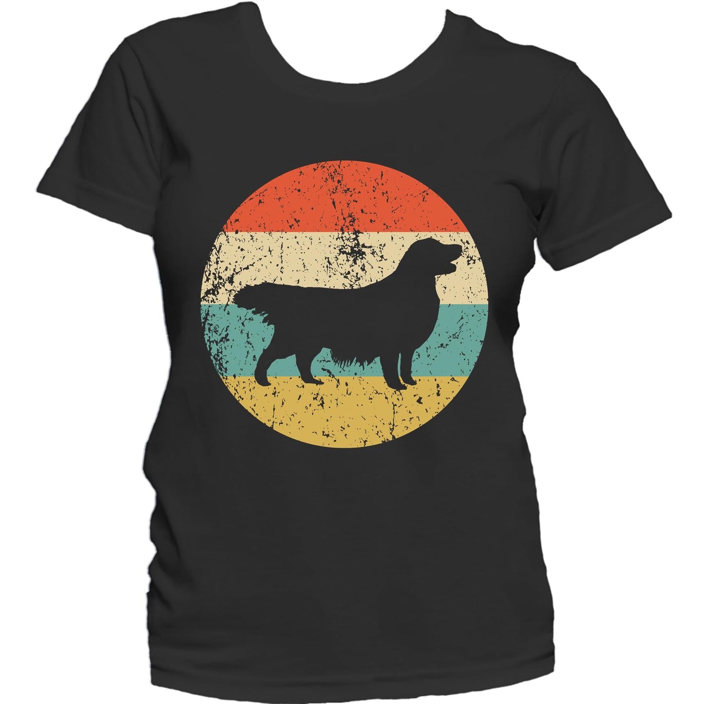 Golden Retriever Shirt - Retro Golden Retriever Dog Women's T-Shirt