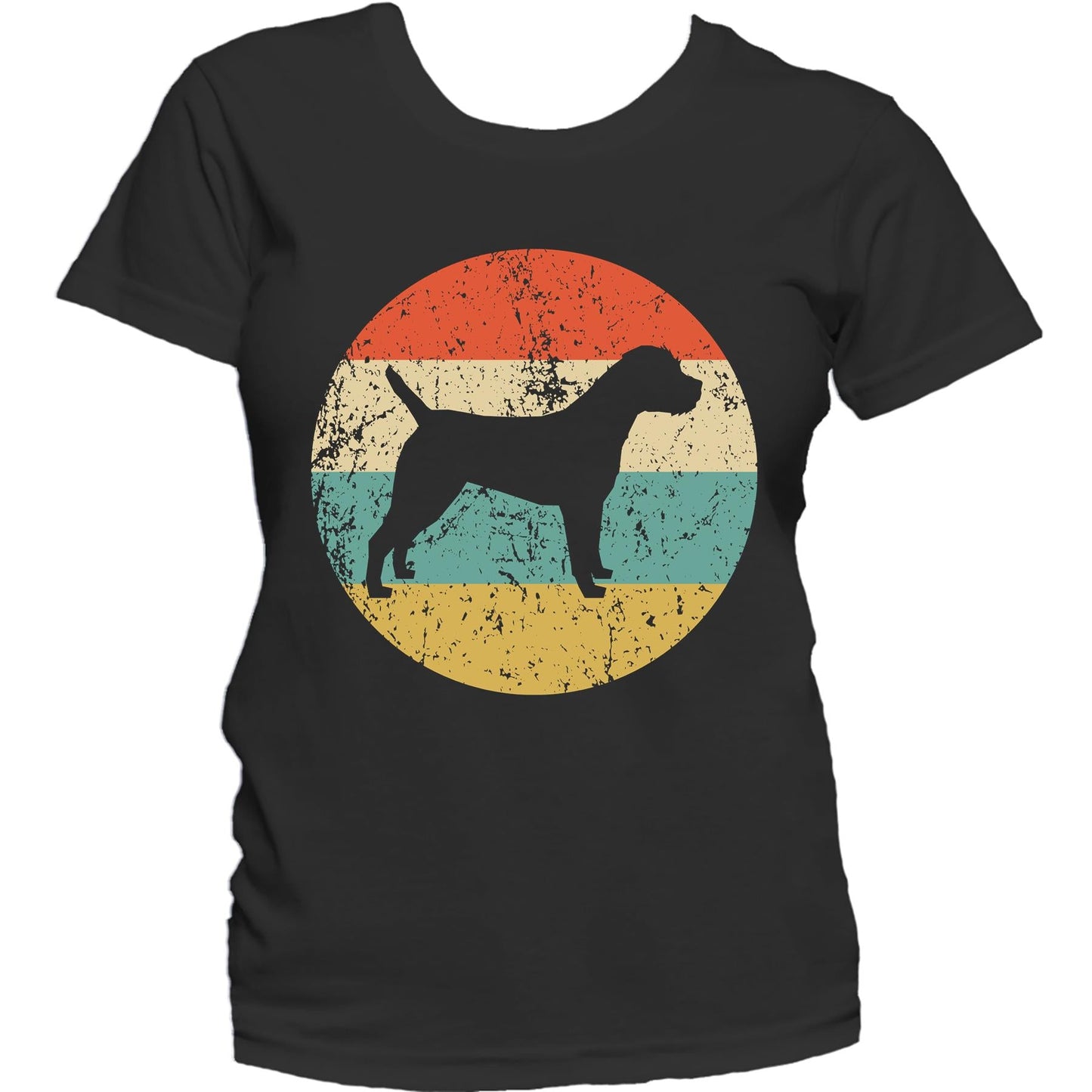 Border Terrier Shirt - Retro Border Terrier Dog Women's T-Shirt