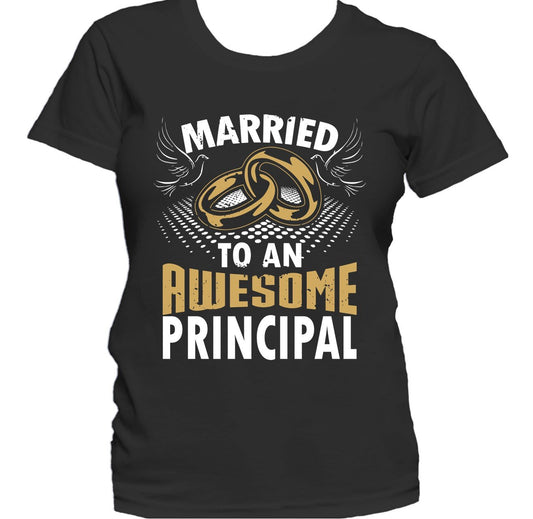 Married To An Awesome Principal Women's T-Shirt